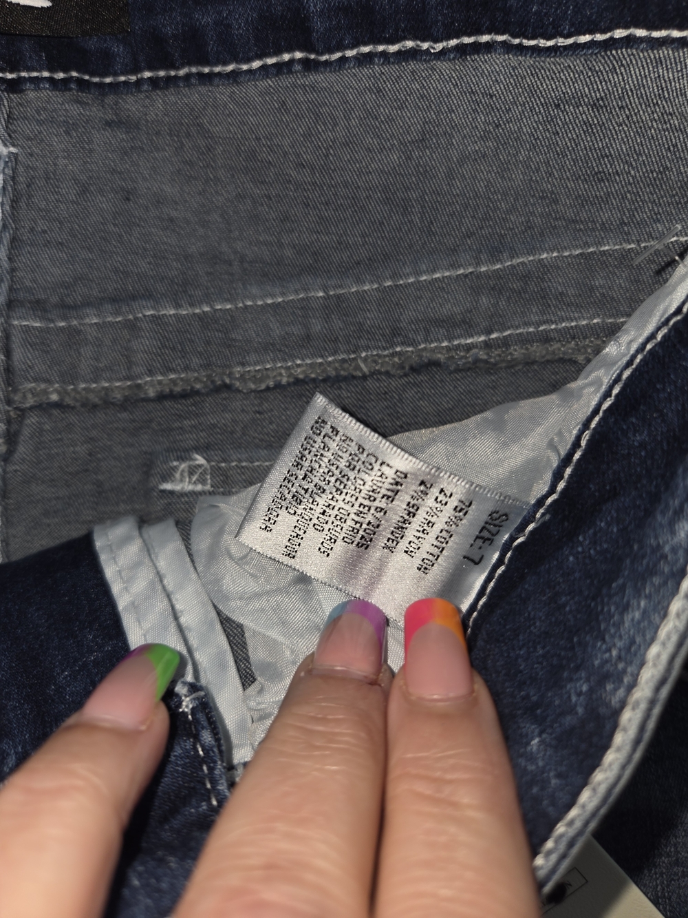 Sky super soft Boot cut Jeans with wings , skulls ,rhinestone y2k feel Size 7 - Picture 6 of 6